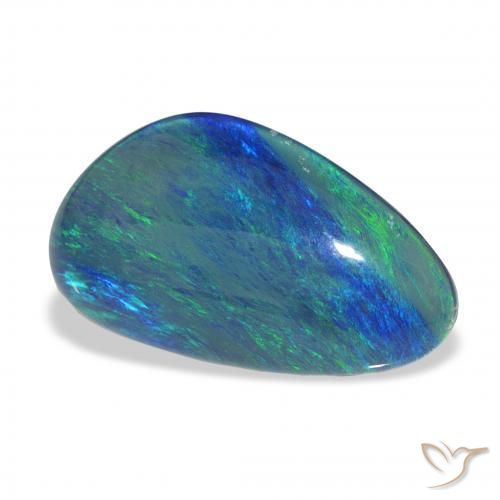 Triplet d'opale Multicolore naturelle Fantaisie, 9.60 ct, Opaque