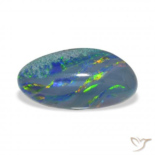 4.21ct Naturel Multicolore Triplet d'opale, Fantaisie, Opaque