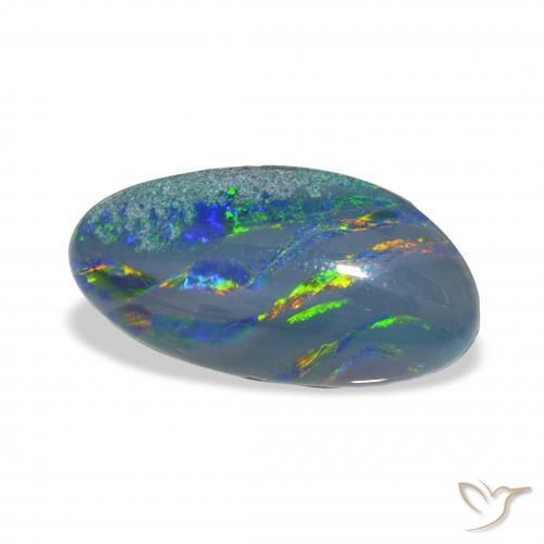 Triplet d'opale Multicolore naturelle Fantaisie, 4.21 ct, Opaque