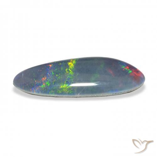 Triplet d'opale Multicolore naturelle Fantaisie, 6.61 ct, Opaque