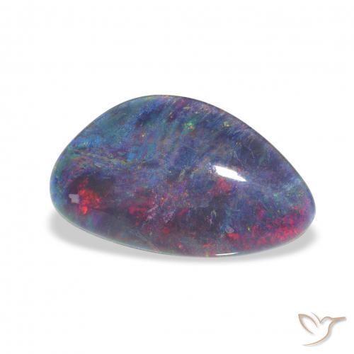 Triplet d'opale Multicolore naturelle Fantaisie, 3.71 ct, Opaque