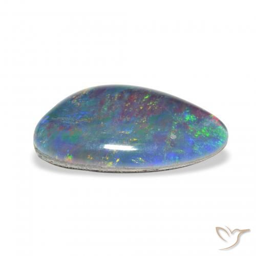 Triplet d'opale Multicolore naturelle Fantaisie, 3.71 ct, Opaque