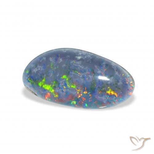 Triplet d'opale Multicolore naturelle Fantaisie, 3.72 ct, Opaque