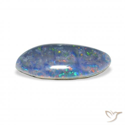 Triplet d'opale Multicolore naturelle Fantaisie, 3.72 ct, Opaque