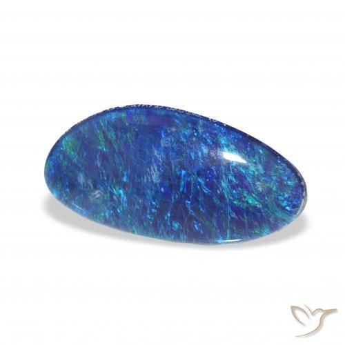 Triplet d'opale Multicolore naturelle Fantaisie, 3.40 ct, Opaque