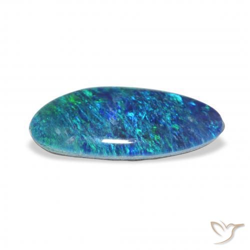 Triplet d'opale Multicolore naturelle Fantaisie, 3.40 ct, Opaque