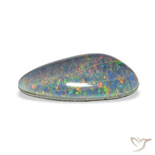 Triplet d'opale Multicolore naturelle Fantaisie, 4.23 ct, Opaque