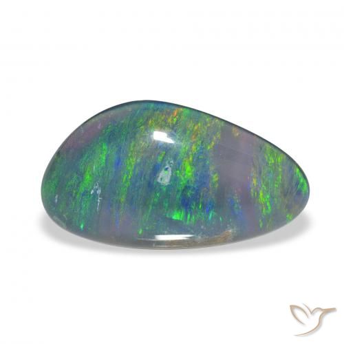 3.07ct Naturel Multicolore Triplet d'opale, Fantaisie, Opaque