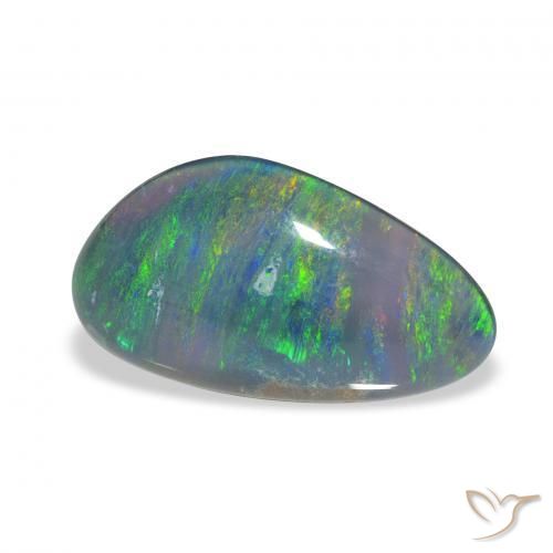 Triplet d'opale Multicolore naturelle Fantaisie, 3.07 ct, Opaque