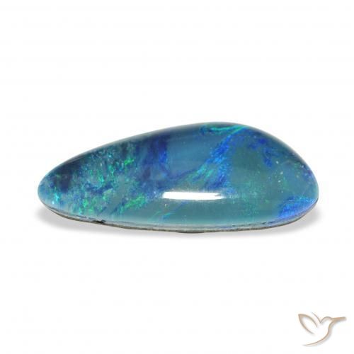 Triplet d'opale Multicolore naturelle Fantaisie, 4.27 ct, Opaque