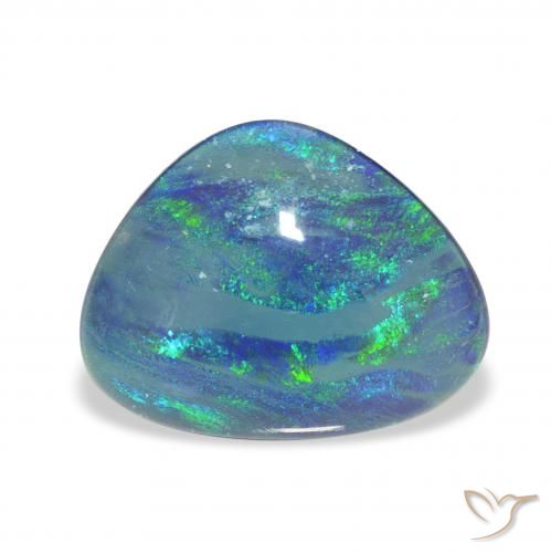 4.02ct Naturel Multicolore Triplet d'opale, Fantaisie, Opaque