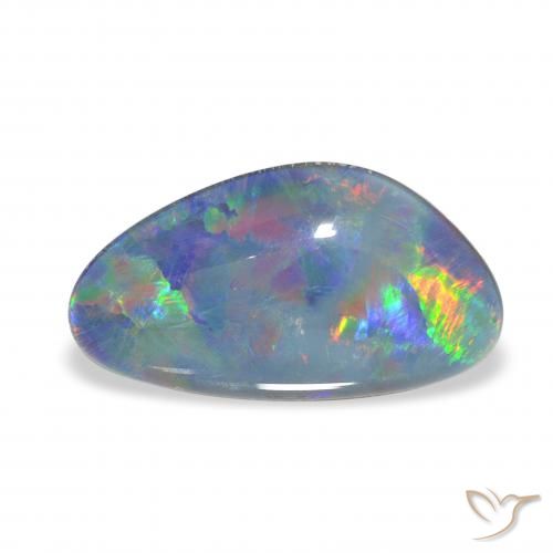 4.20ct Naturel Multicolore Triplet d'opale, Fantaisie, Opaque