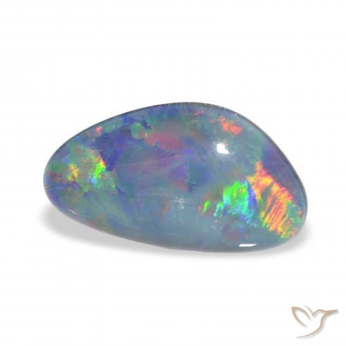 Triplet d'opale Multicolore naturelle Fantaisie, 4.20 ct, Opaque