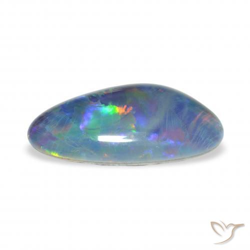 Triplet d'opale Multicolore naturelle Fantaisie, 4.20 ct, Opaque