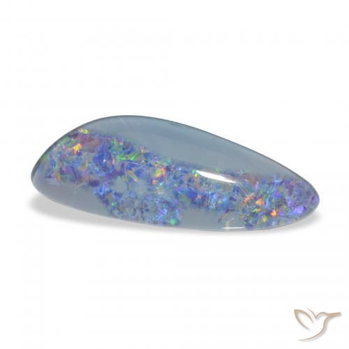 Triplet d'opale Multicolore naturelle Fantaisie, 4.54 ct, Opaque