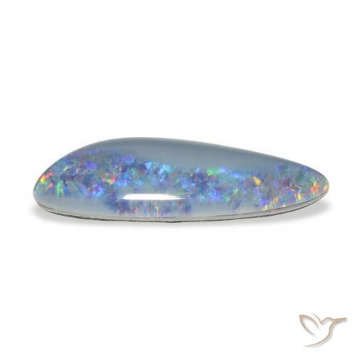 Triplet d'opale Multicolore naturelle Fantaisie, 4.54 ct, Opaque