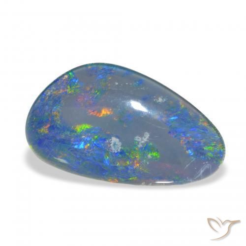 Triplet d'opale Multicolore naturelle Fantaisie, 8.68 ct, Opaque