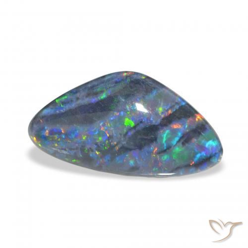 Triplet d'opale Multicolore naturelle Fantaisie, 6.75 ct, Opaque