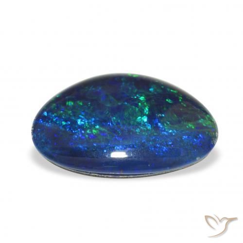 Triplet d'opale Multicolore naturelle Fantaisie, 6.91 ct, Opaque