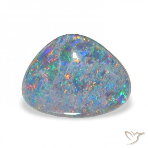 3.88ct Multicolore Triplet d'opale, Fantaisie, Opaque