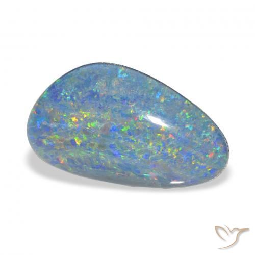 Triplet d'opale Multicolore naturelle Fantaisie, 7.88 ct, Opaque