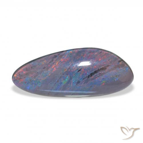 Triplet d'opale Multicolore naturelle Fantaisie, 6.45 ct, Opaque