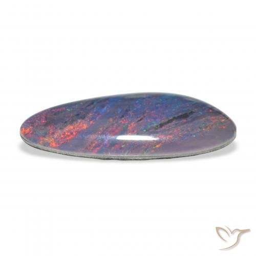 Triplet d'opale Multicolore naturelle Fantaisie, 6.45 ct, Opaque