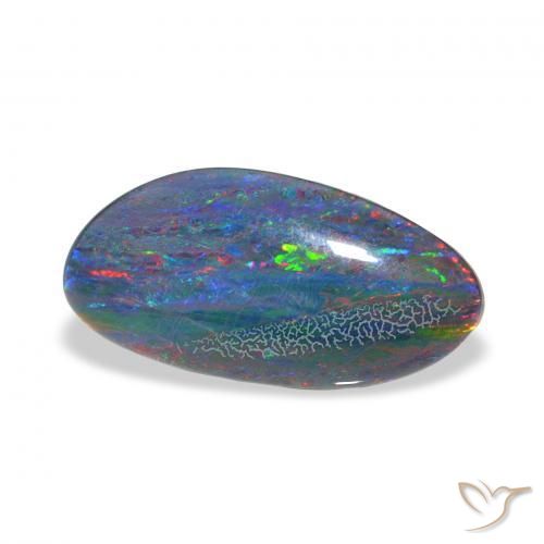 Triplet d'opale Multicolore naturelle Fantaisie, 3.38 ct, Opaque
