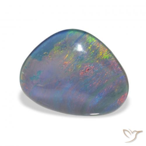 Triplet d'opale Multicolore naturelle Fantaisie, 6.25 ct, Opaque