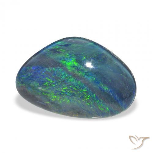 Triplet d'opale Multicolore naturelle Fantaisie, 6.55 ct, Opaque