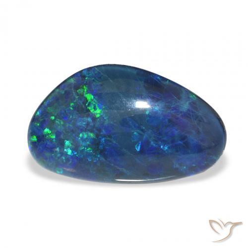 6.14ct Naturel Multicolore Triplet d'opale, Fantaisie, Opaque