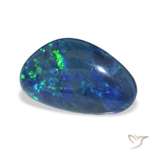 Triplet d'opale Multicolore naturelle Fantaisie, 6.14 ct, Opaque