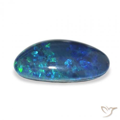 Triplet d'opale Multicolore naturelle Fantaisie, 6.14 ct, Opaque