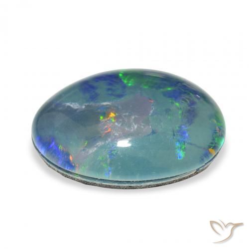 Triplet d'opale Multicolore naturelle Fantaisie, 10.02 ct, Opaque