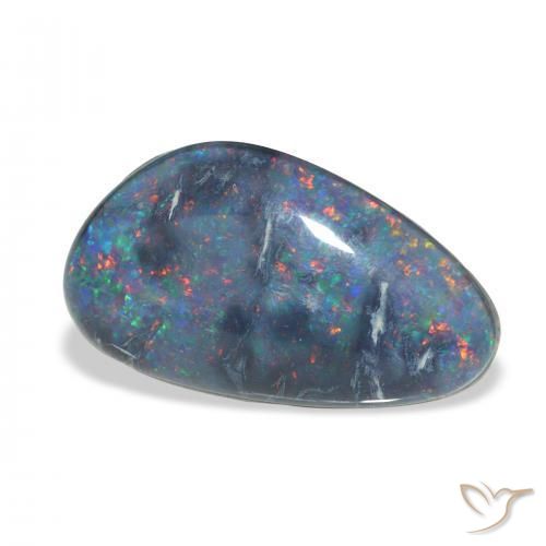Triplet d'opale Multicolore naturelle Fantaisie, 9.21 ct, Opaque