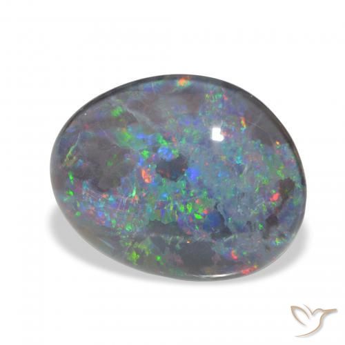 Triplet d'opale Multicolore naturelle Fantaisie, 8.78 ct, Opaque