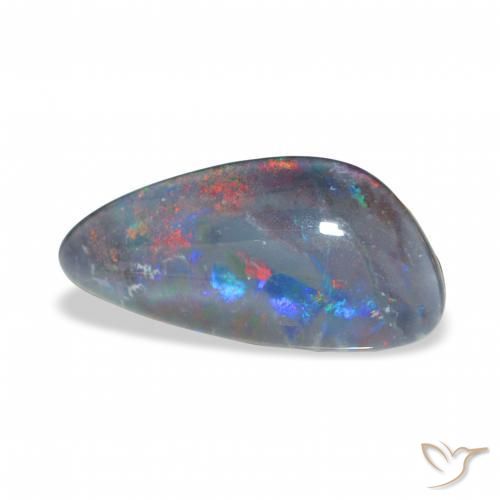 Triplet d'opale Multicolore naturelle Fantaisie, 4.15 ct, Opaque
