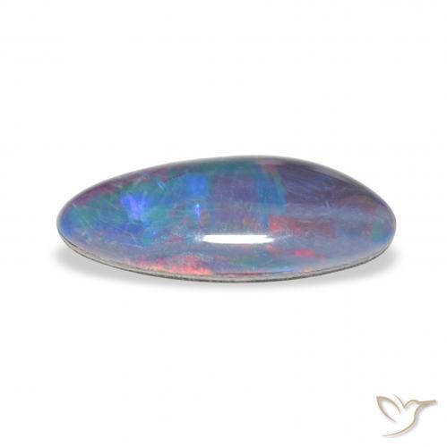 Triplet d'opale Multicolore naturelle Fantaisie, 2.36 ct, Opaque