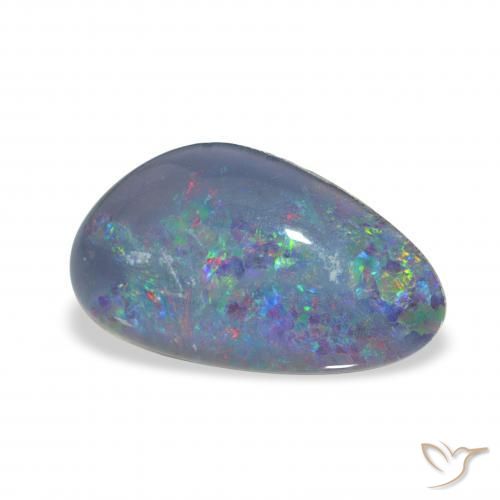 Triplet d'opale Multicolore naturelle Fantaisie, 3.07 ct, Opaque