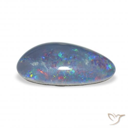 Triplet d'opale Multicolore naturelle Fantaisie, 3.07 ct, Opaque