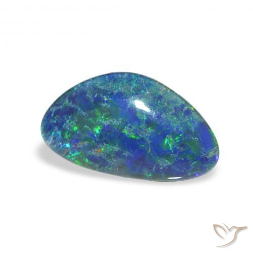 Triplet d'opale Multicolore naturelle Fantaisie, 2.33 ct, Opaque