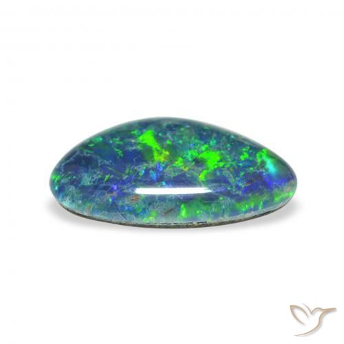 Triplet d'opale Multicolore naturelle Fantaisie, 2.33 ct, Opaque