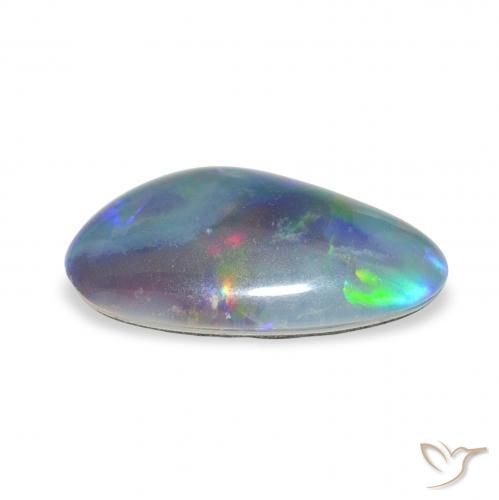 Triplet d'opale Multicolore naturelle Fantaisie, 3.13 ct, Opaque