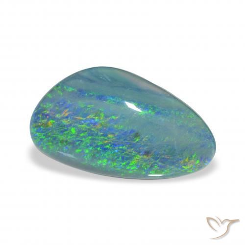 Triplet d'opale Multicolore naturelle Fantaisie, 3.06 ct, Opaque
