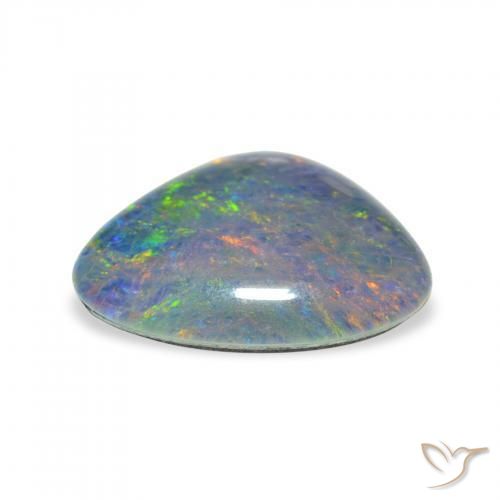 Triplet d'opale Multicolore naturelle Fantaisie, 4.24 ct, Opaque