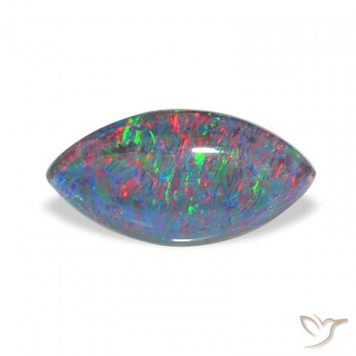 1.90ct Multicolore Triplet d'opale, Marquise, Opaque