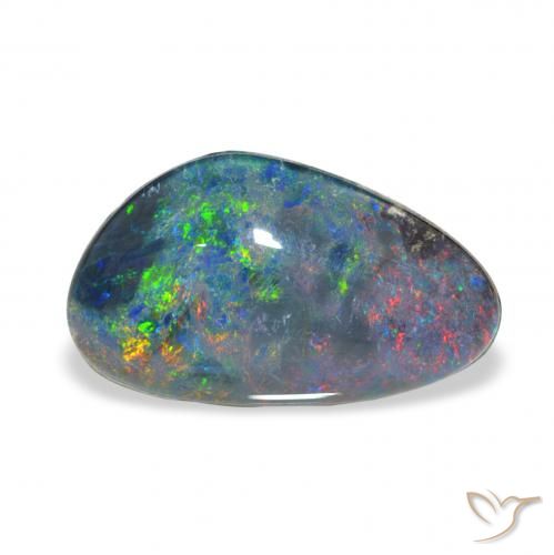 3.73ct Naturel Multicolore Triplet d'opale, Fantaisie, Opaque