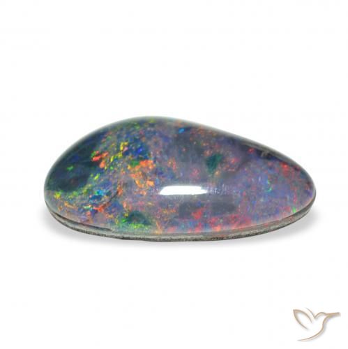 Triplet d'opale Multicolore naturelle Fantaisie, 3.73 ct, Opaque