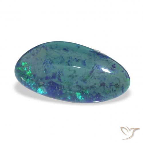 Triplet d'opale Multicolore naturelle Fantaisie, 3.16 ct, Opaque