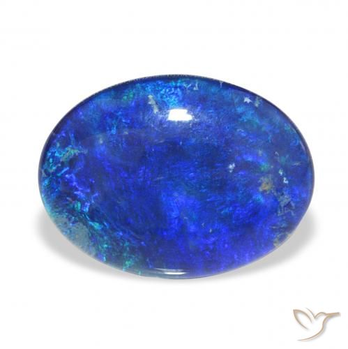 5.72ct Naturel Multicolore Triplet d'opale, ovale, Opaque